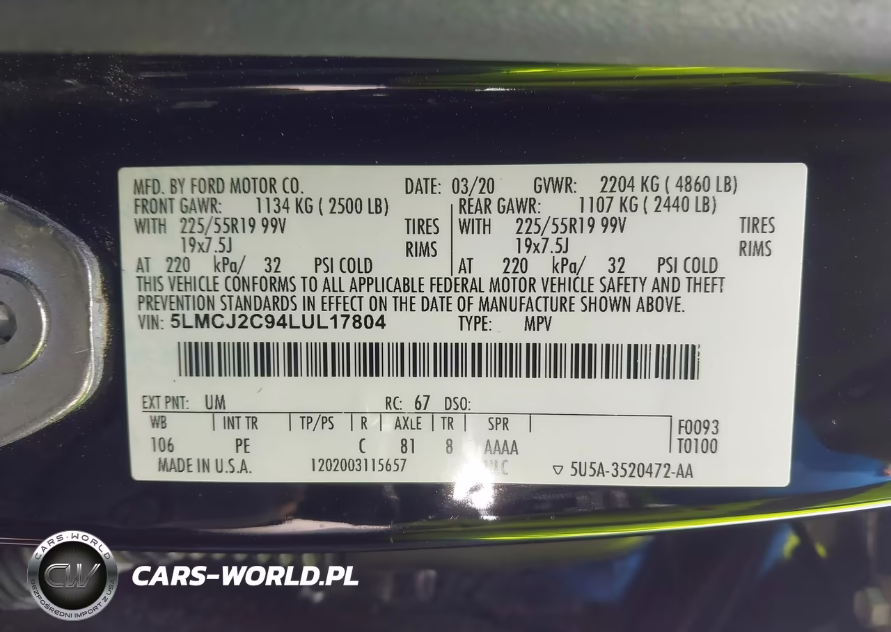 2020 Lincoln Corsair Reserve VIN:5LMCJ2C94LUL17804 - 9