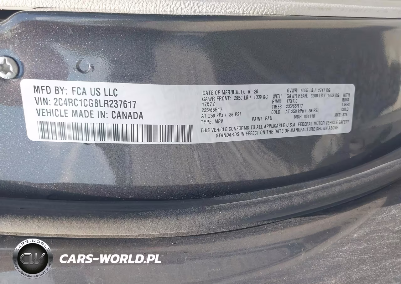 2020 Chrysler Voyager Lx VIN:2C4RC1CG8LR237617 - 9