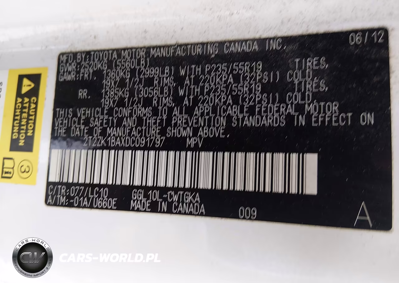 2013 Lexus Rx 350 VIN:2T2ZK1BAXDC091797 - 9