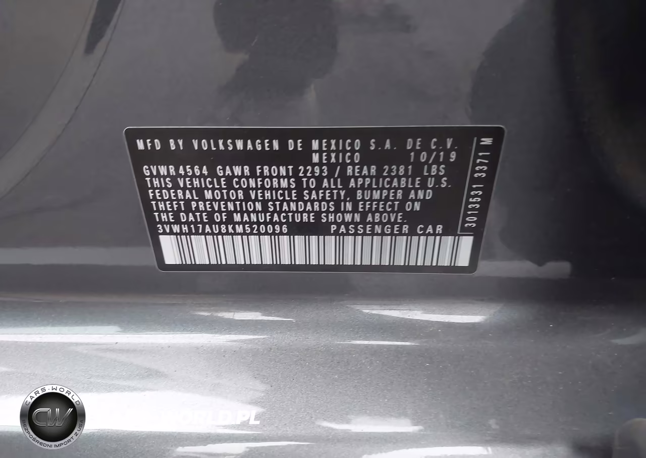 2019 Volkswagen Golf Alltrack Tsi S-Tsi Se-Tsi Sel VIN:3VWH17AU8KM520096 - 9