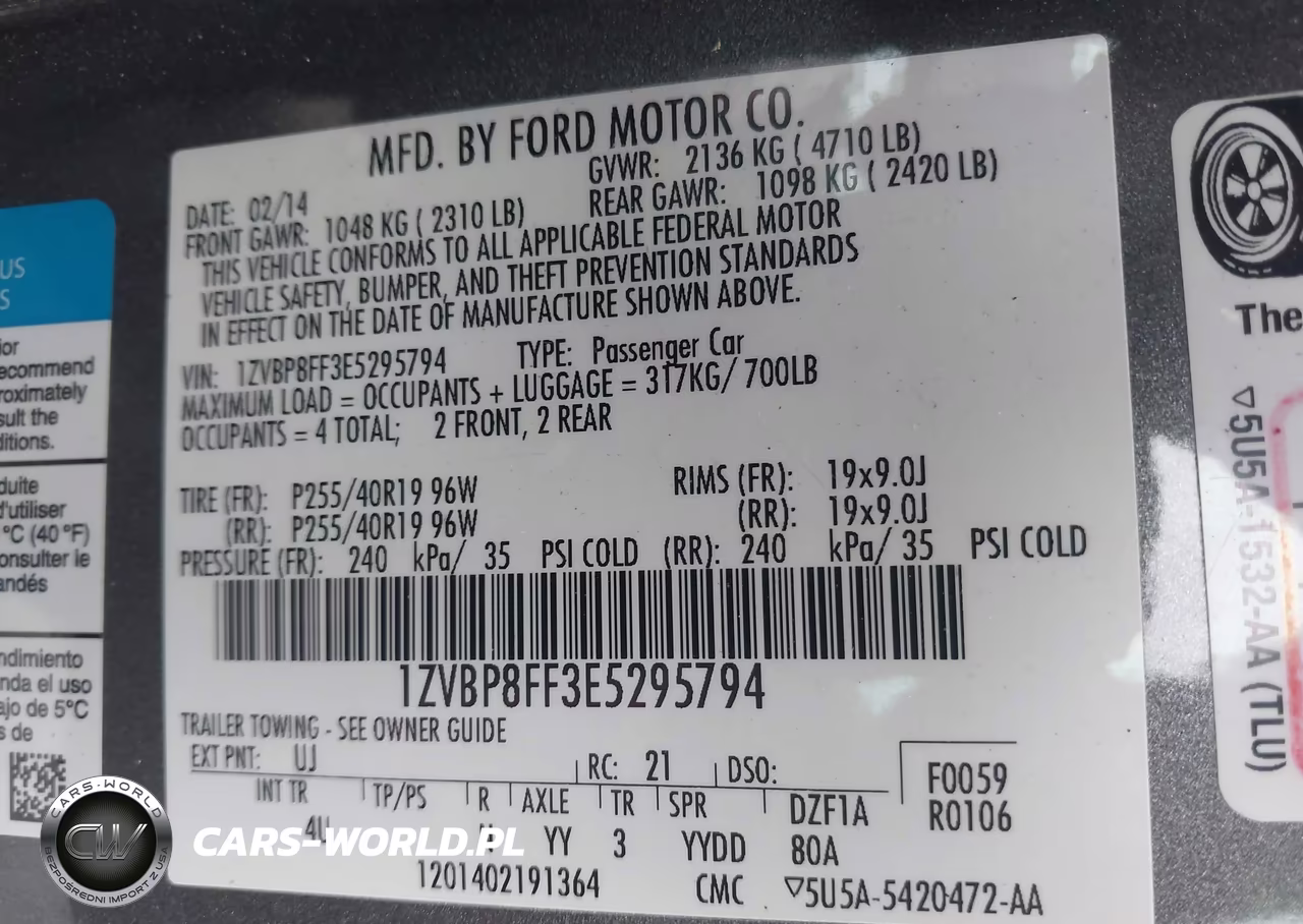 2014 Ford Mustang Gt Premium VIN:1ZVBP8FF3E5295794 - 9