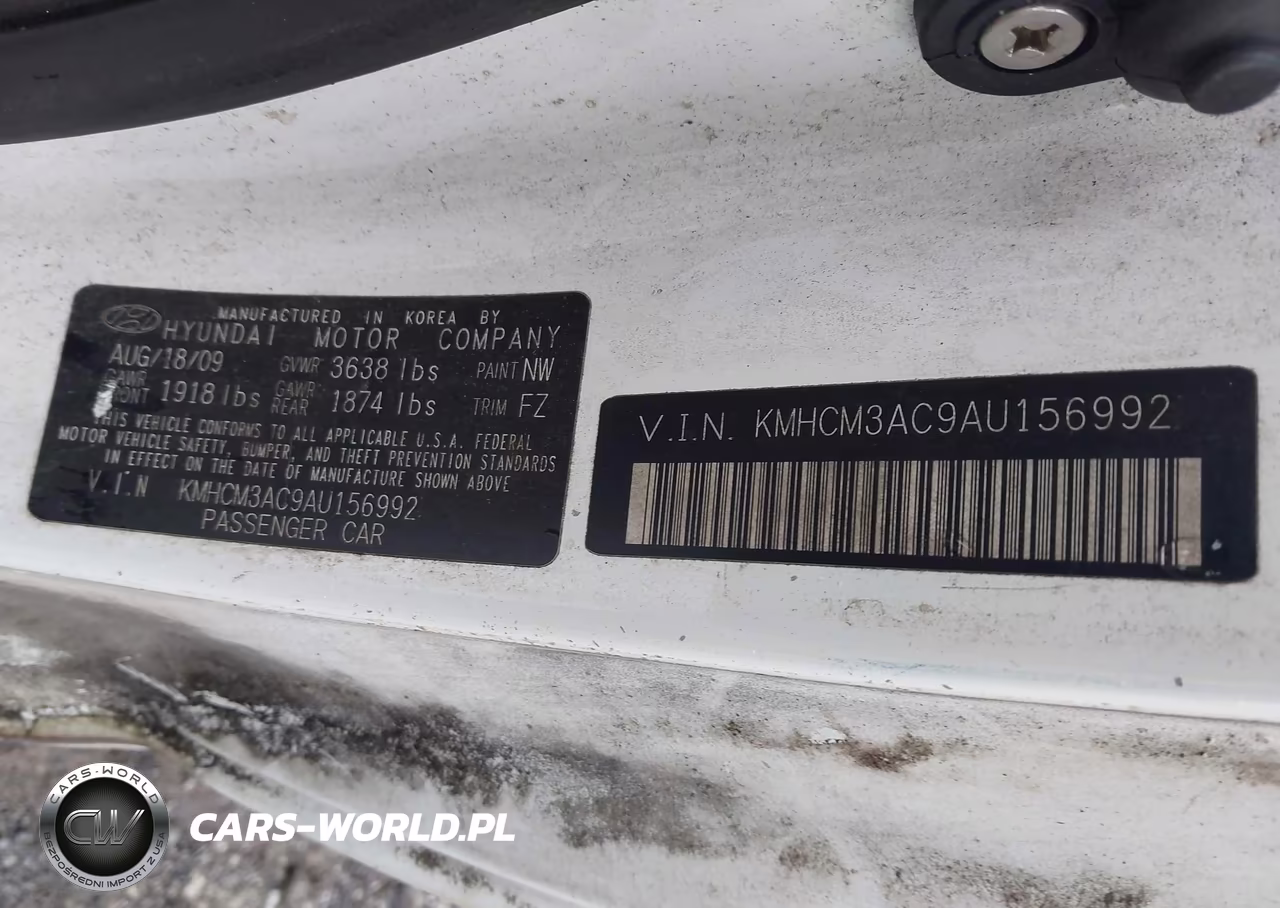 2010 Hyundai Accent Gs VIN:KMHCM3AC9AU156992 - 9