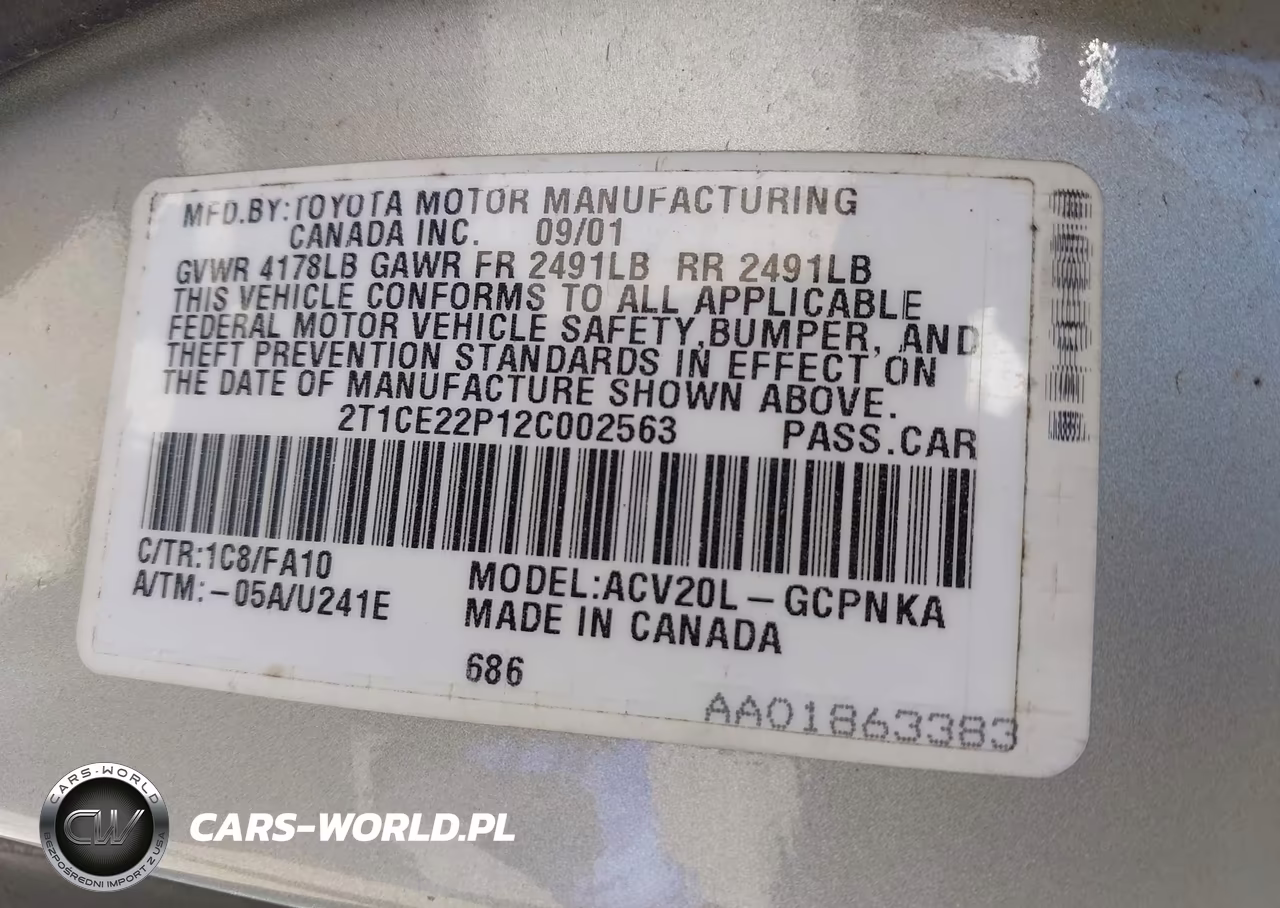 2002 Toyota Camry Solara Se VIN:2T1CE22P12C002563 - 9