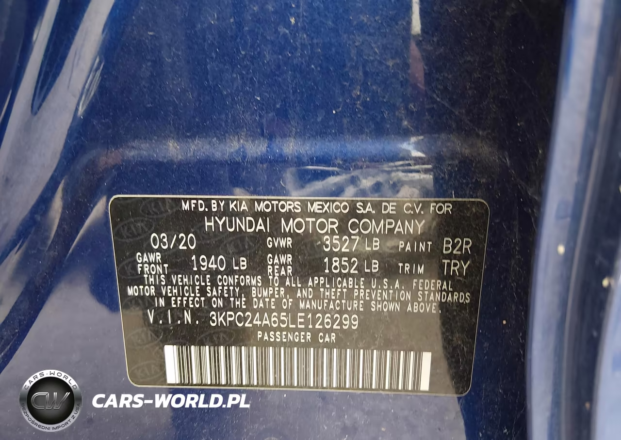 2020 Hyundai Accent Se VIN:3KPC24A65LE126299 - 9