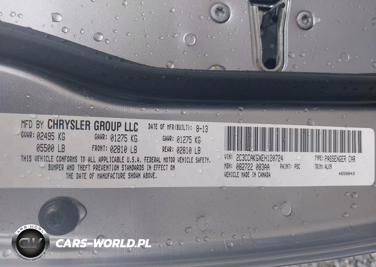 2014 Chrysler 300C Awd VIN:2C3CCAKGXEH120724 - 9