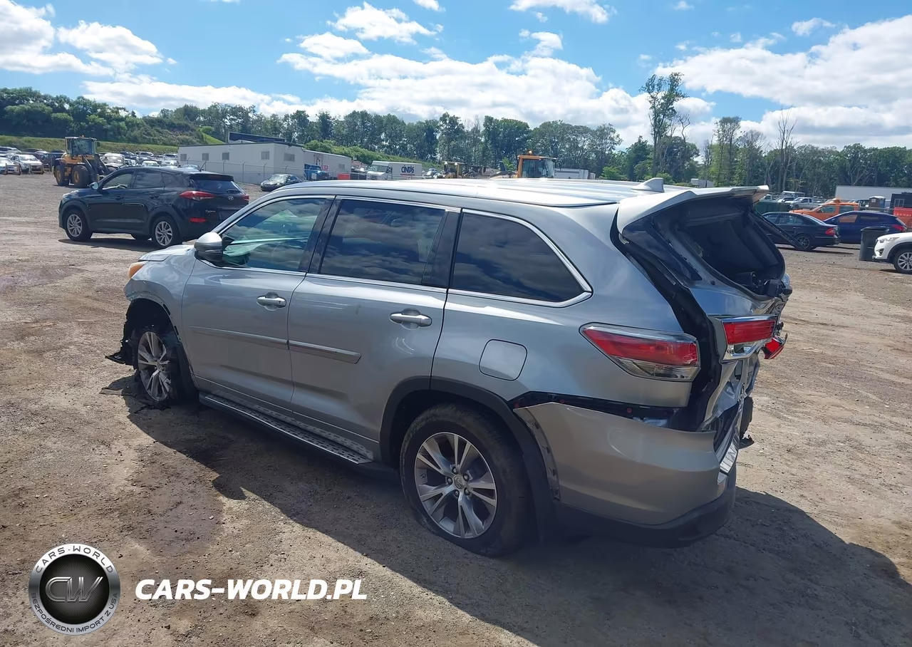2015 Toyota Highlander Xle V6 VIN:5TDJKRFH9FS095213 - 3