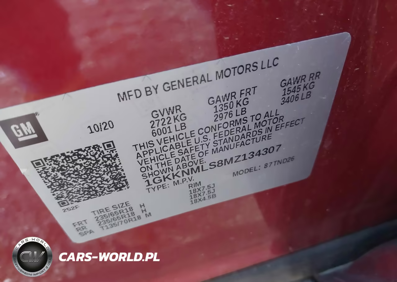 2021 GMC Acadia Fwd Slt VIN:1GKKNMLS8MZ134307 - 9