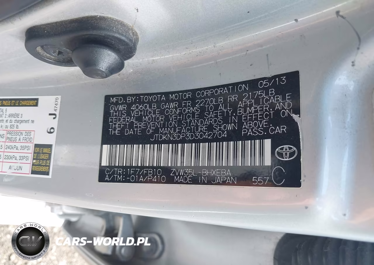 2013 Toyota Prius Plug-In VIN:JTDKN3DP3D3042704 - 9
