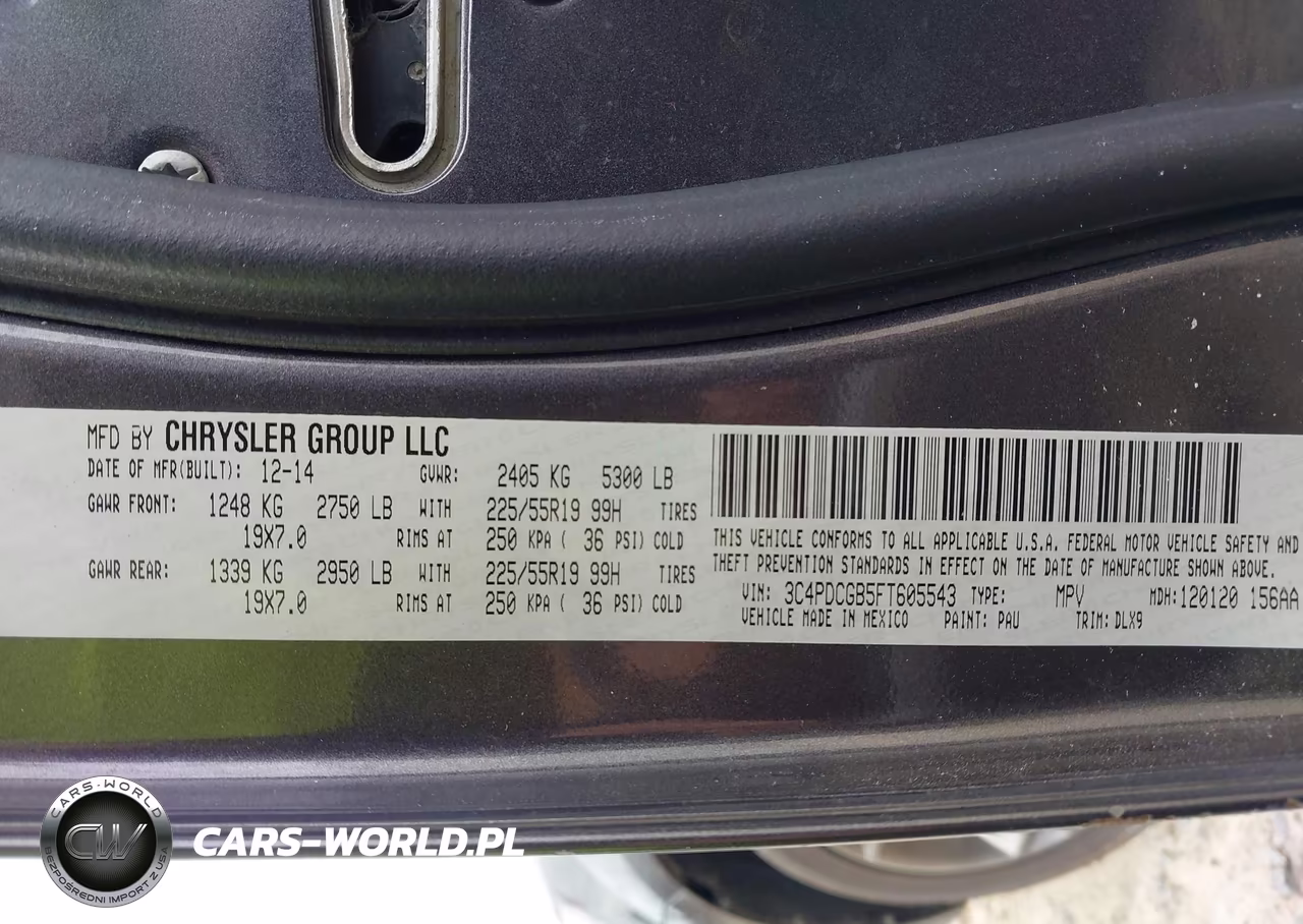2015 Dodge Journey Crossroad VIN:3C4PDCGB5FT605543 - 9