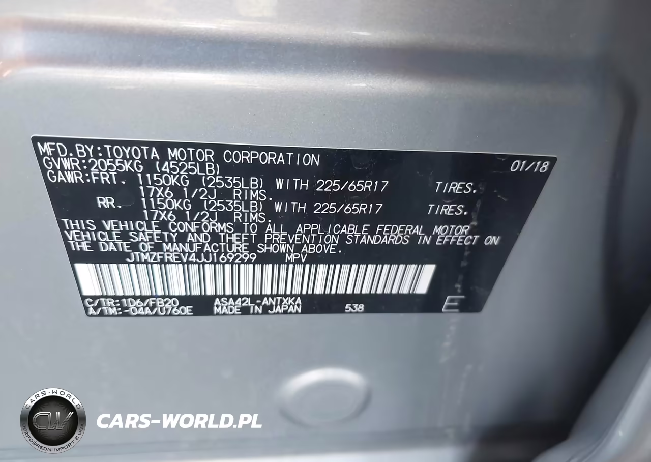 2018 Toyota Rav4 Le VIN:JTMZFREV4JJ169299 - 9