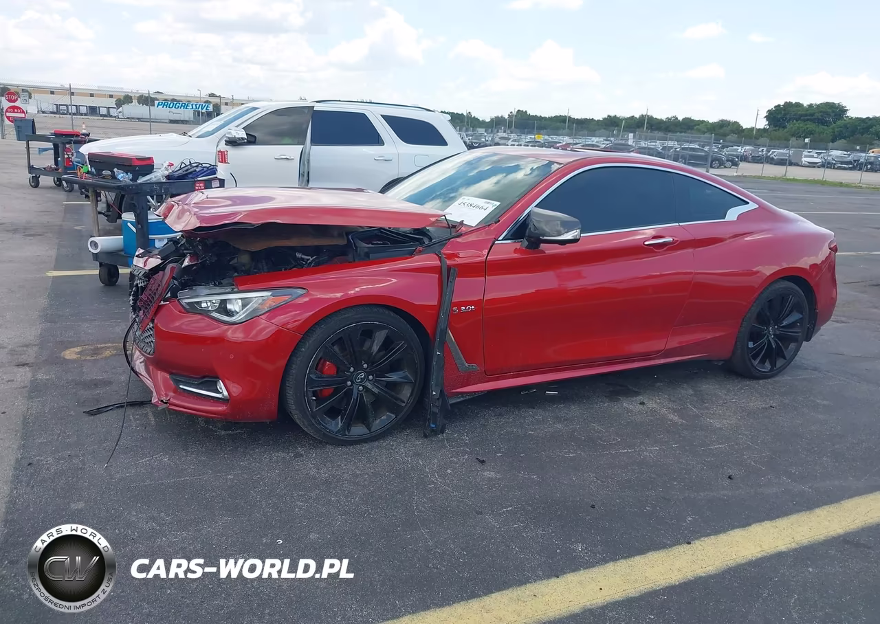 2018 Infiniti Q60 3.0T Red Sport 400 VIN:JN1FV7EL2JM631093 - 2