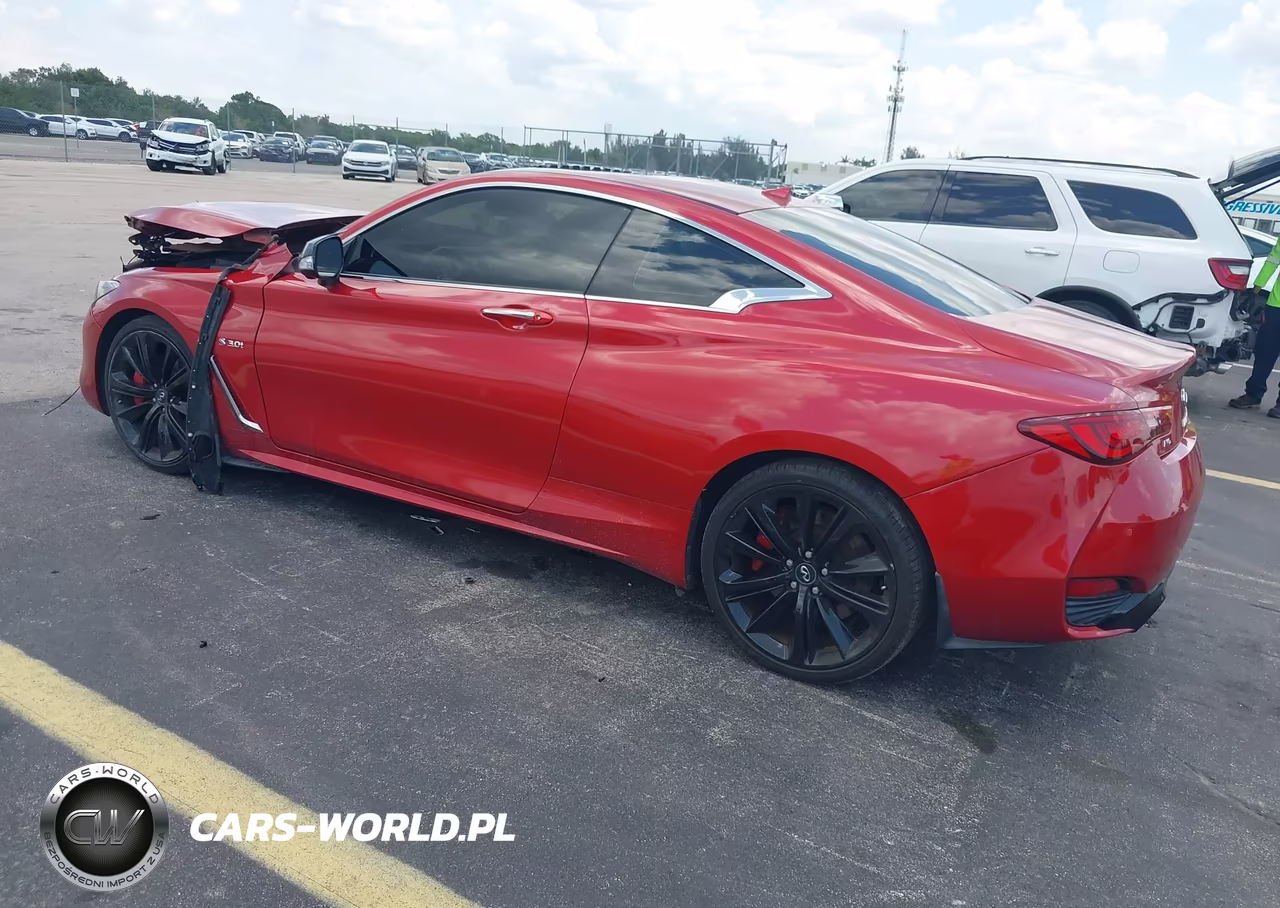 2018 Infiniti Q60 3.0T Red Sport 400 VIN:JN1FV7EL2JM631093 - 3