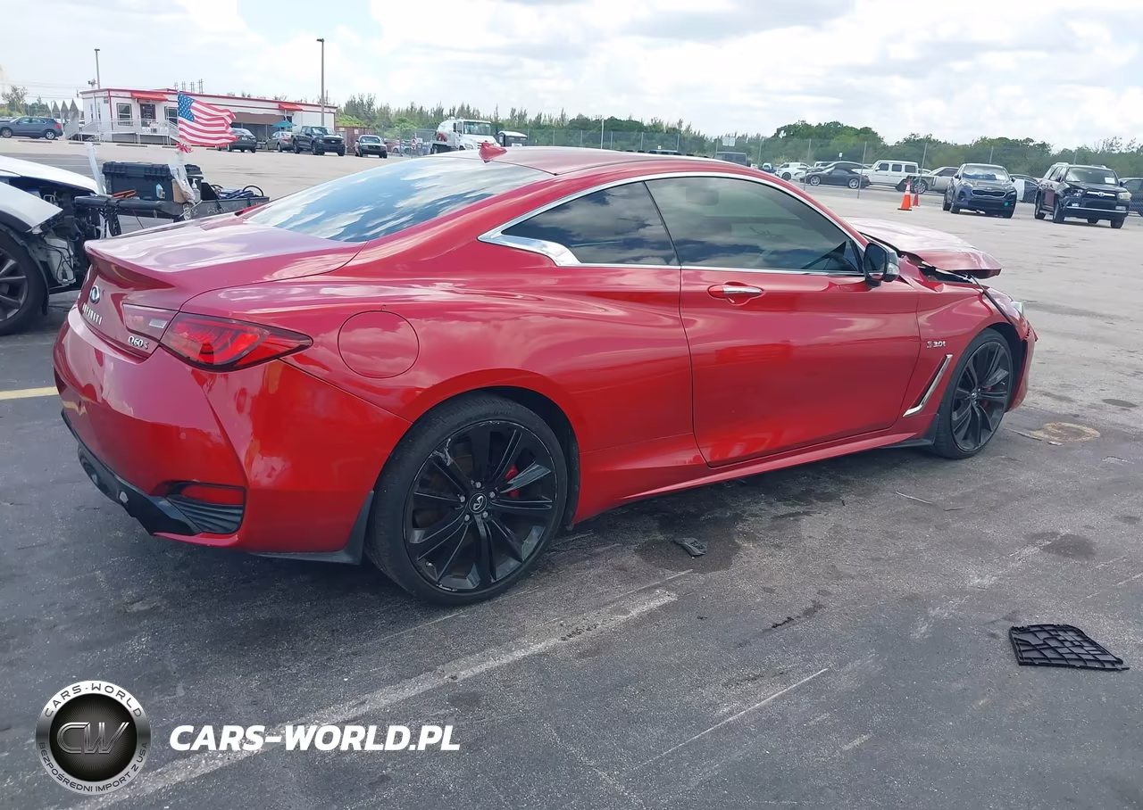 2018 Infiniti Q60 3.0T Red Sport 400 VIN:JN1FV7EL2JM631093 - 4