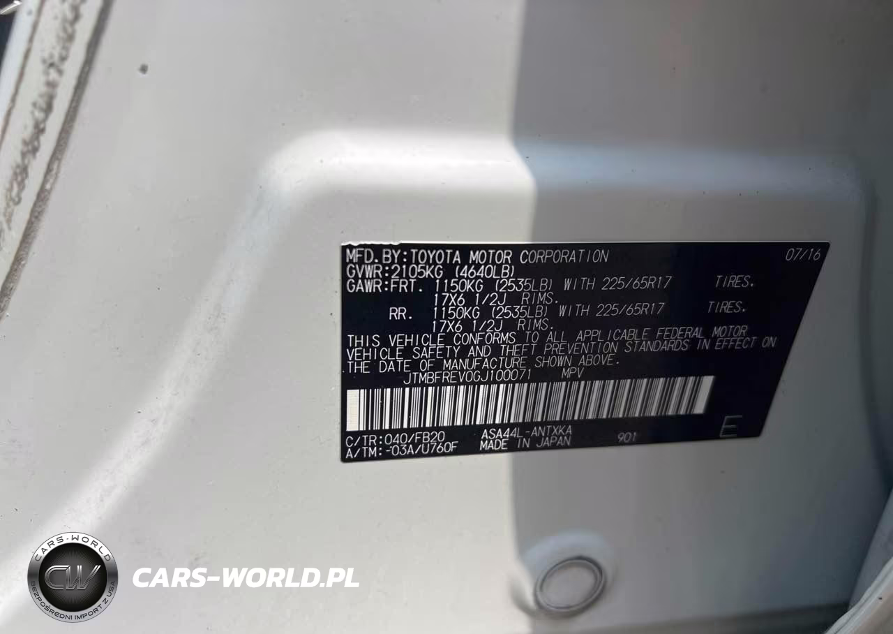 2016 Toyota Rav4 Le VIN:JTMBFREV0GJ100071 - 9