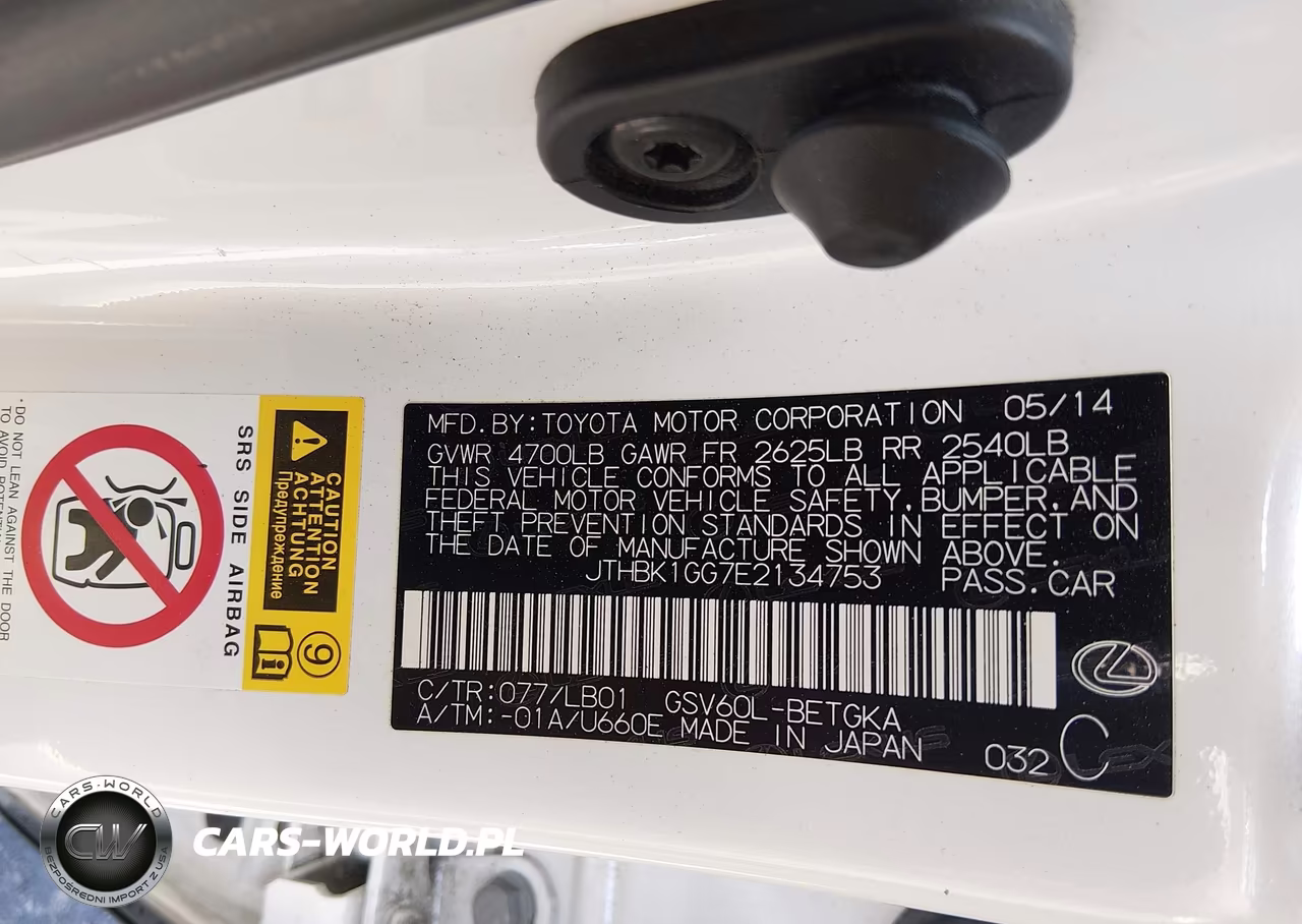 2014 Lexus Es 350 VIN:JTHBK1GG7E2134753 - 9