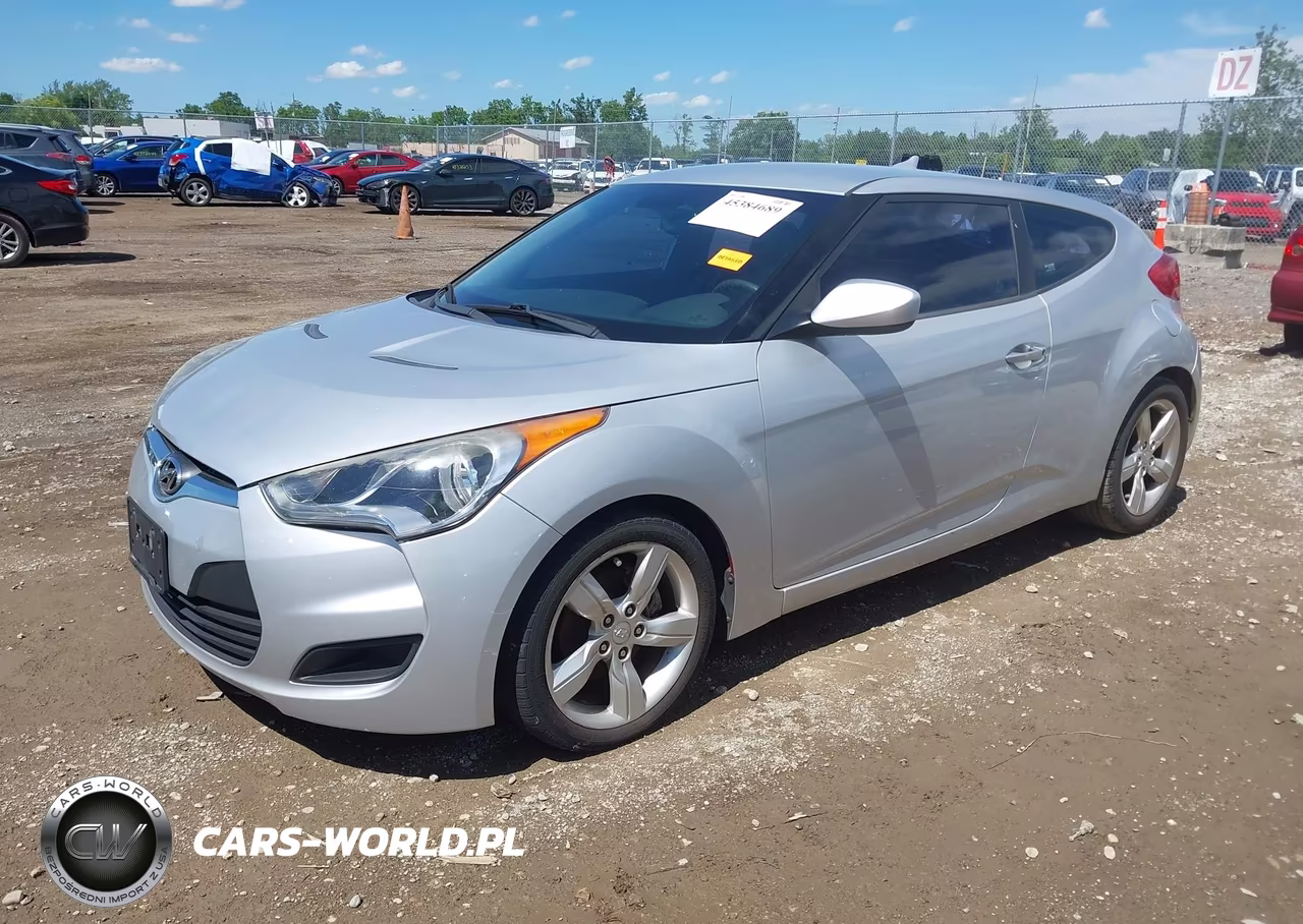 2012 Hyundai Veloster Base W-Gray VIN:KMHTC6AD8CU049738 - 2