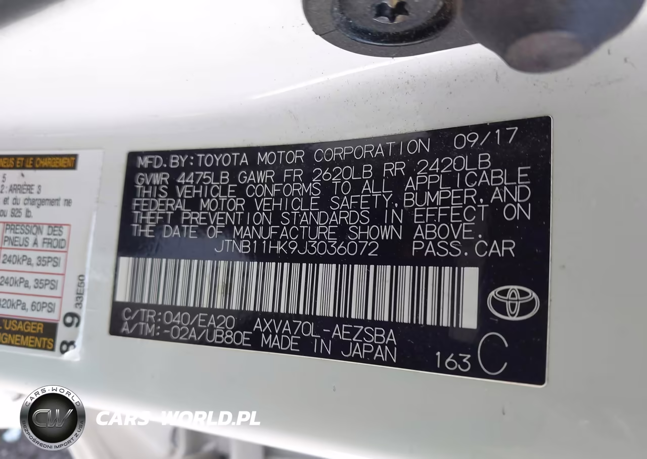 2018 Toyota Camry Se VIN:JTNB11HK9J3036072 - 9