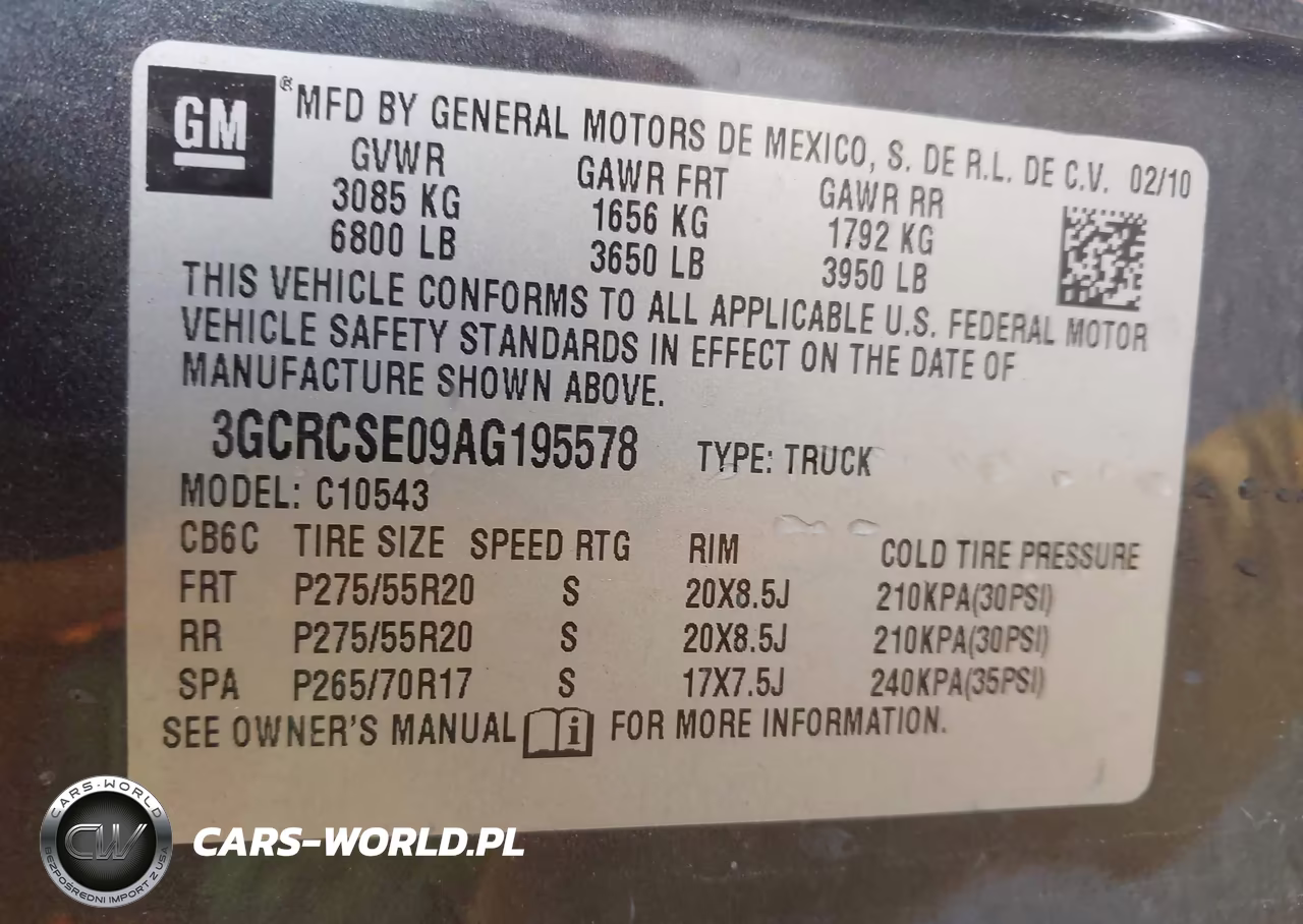 2010 Chevrolet Silverado 1500 Lt VIN:3GCRCSE09AG195578 - 9