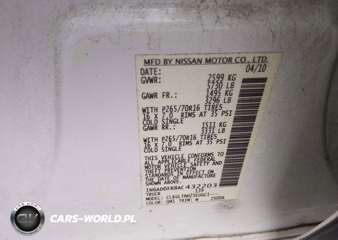 2010 Nissan Frontier Se VIN:1N6AD0FR8AC432203 - 9