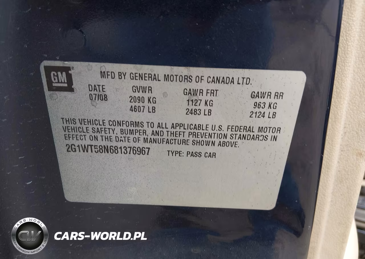 2008 Chevrolet Impala Lt VIN:2G1WT58N681376967 - 9