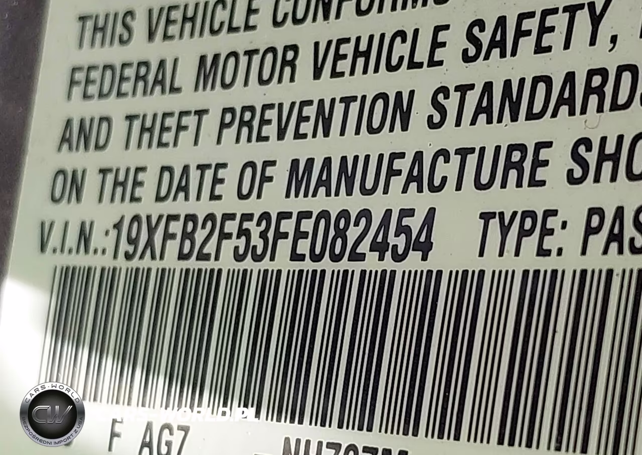 2015 Honda Civic Lx VIN:19XFB2F53FE082454 - 9