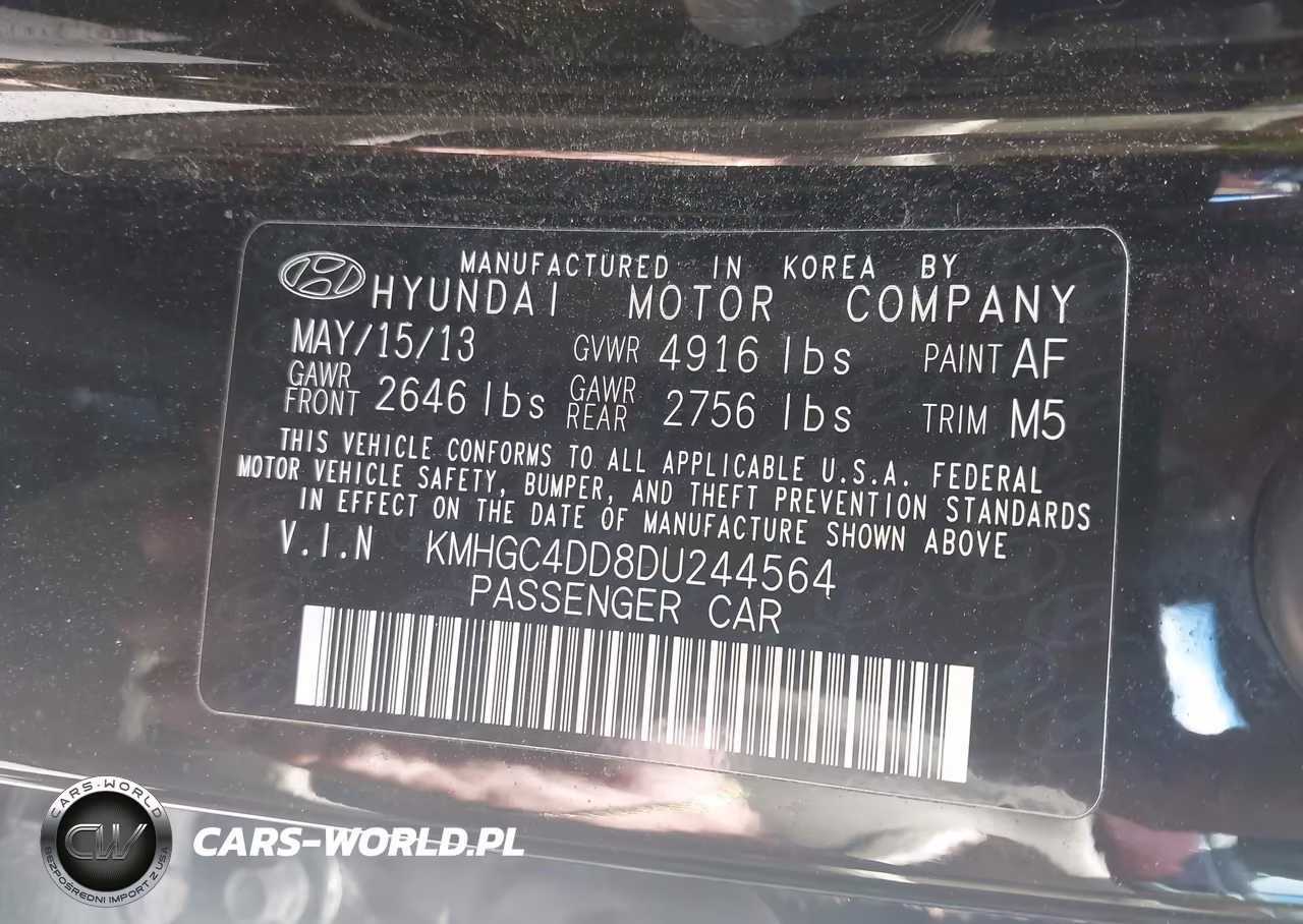 2013 Hyundai Genesis 3.8 VIN:KMHGC4DD8DU244564 - 9