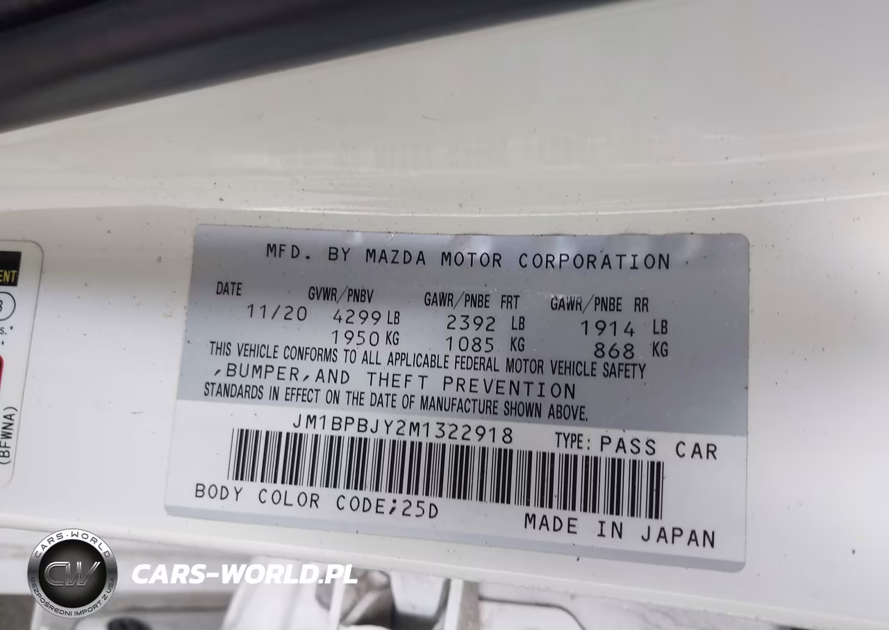 2021 Mazda Mazda3 2.5 Turbo VIN:JM1BPBJY2M1322918 - 9
