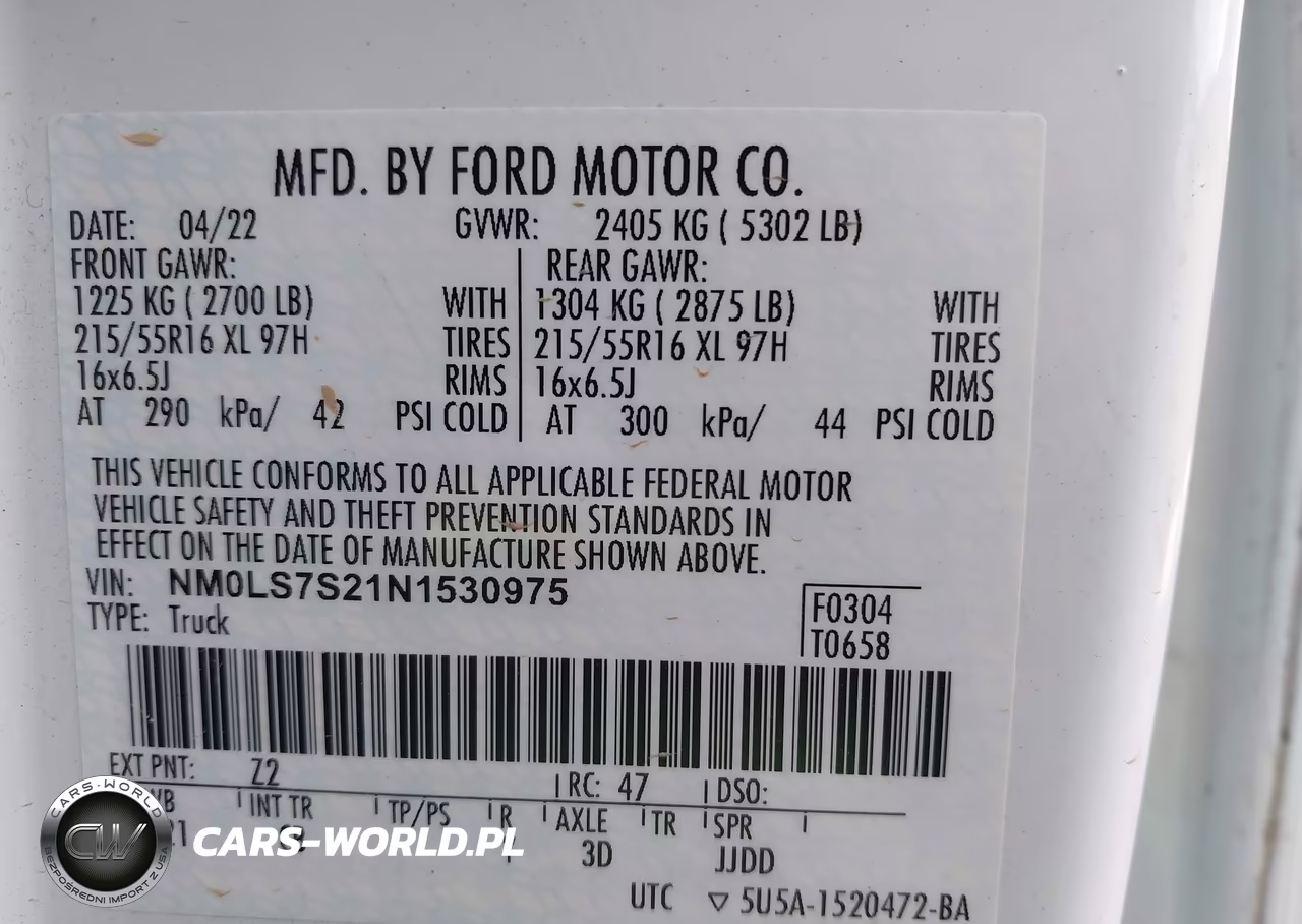 2022 Ford Transit Connect Xl VIN:NM0LS7S21N1530975 - 9