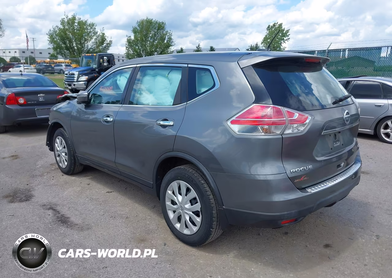 2015 Nissan Rogue S VIN:KNMAT2MV0FP547394 - 3