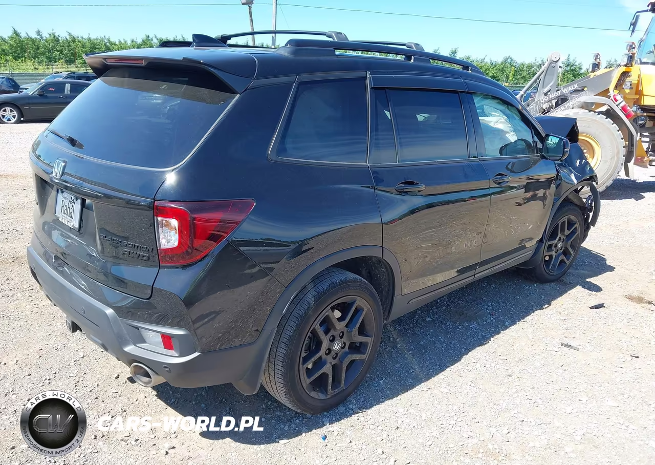 2025 Honda Passport Awd Black VIN:5FNYF8H86SB008005 - 4