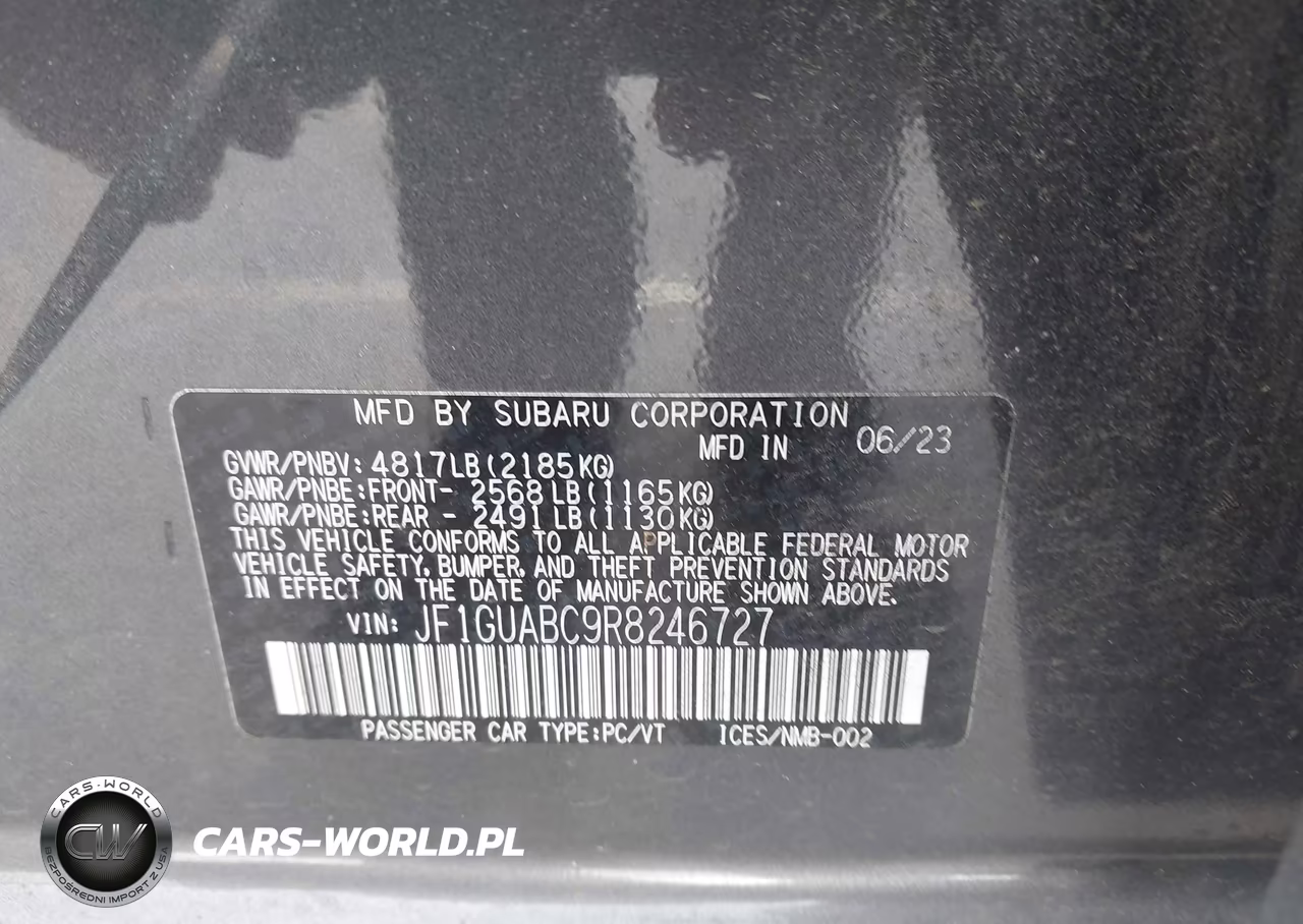 2024 Subaru Impreza Base 5-Door VIN:JF1GUABC9R8246727 - 9