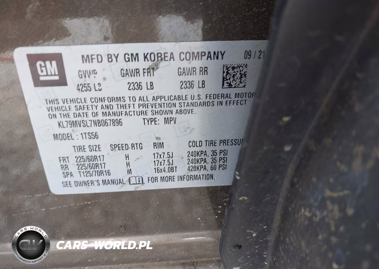 2022 Chevrolet Trailblazer Fwd Activ VIN:KL79MVSL7NB067896 - 9
