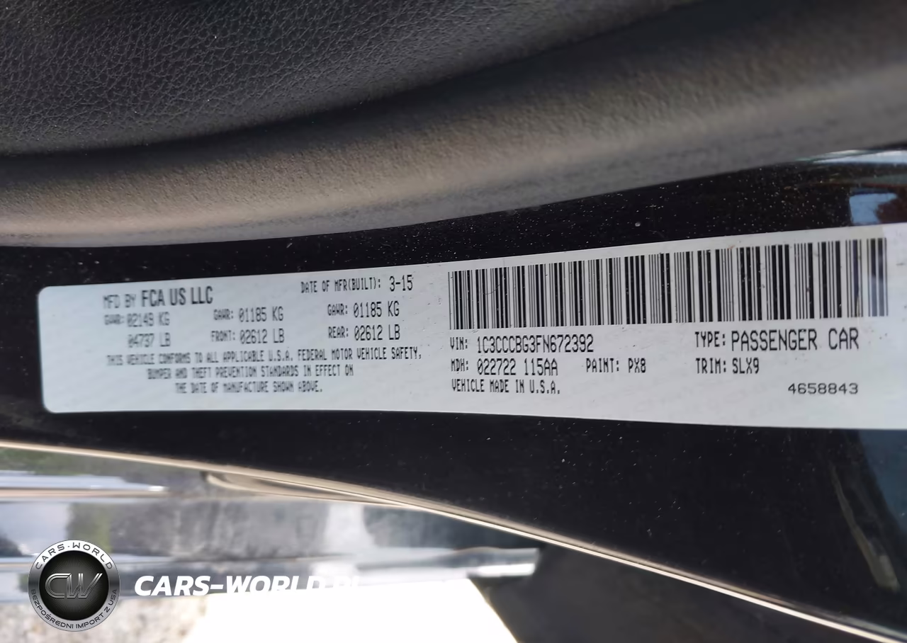 2015 Chrysler 200 S VIN:1C3CCCBG3FN672392 - 9