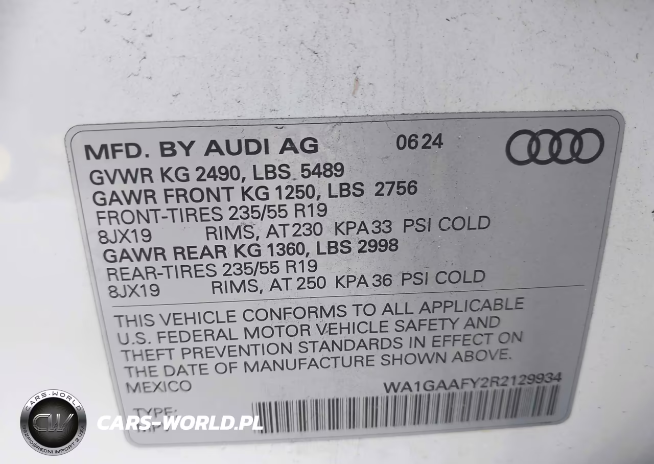 2024 Audi Q5 Premium 45 Tfsi S Line Quattro VIN:WA1GAAFY2R2129934 - 9
