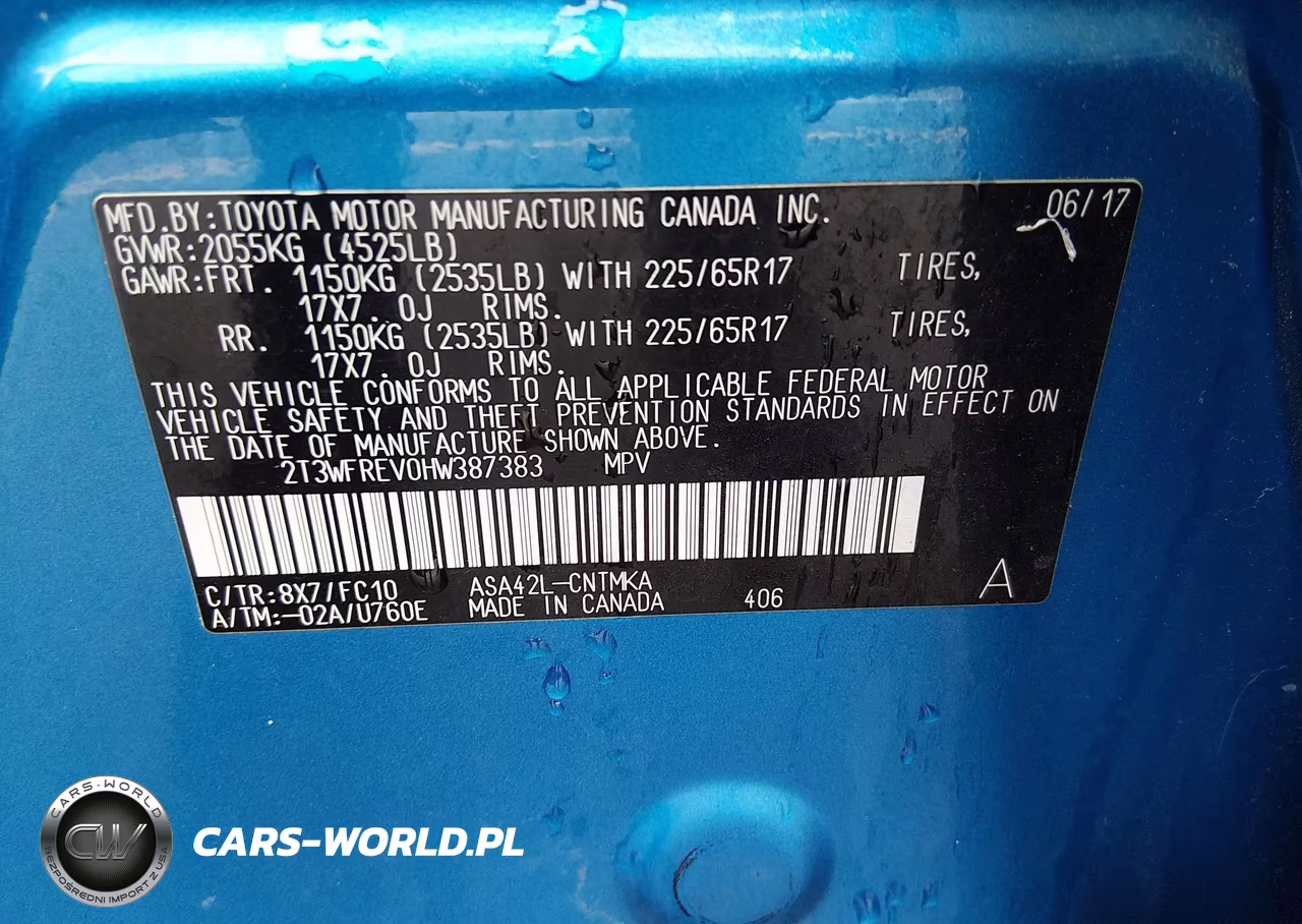2017 Toyota Rav4 Xle VIN:2T3WFREV0HW387383 - 9