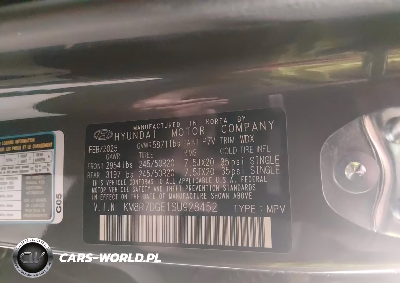 2025 Hyundai Palisade Calligraphy VIN:KM8R7DGE1SU928452 - 9