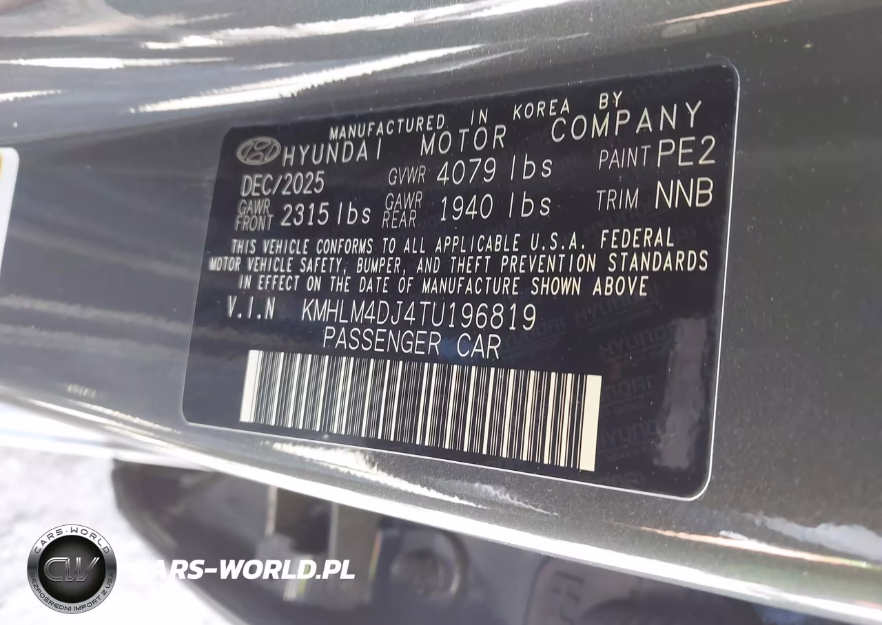 2026 Hyundai Elantra Hybrid Blue VIN:KMHLM4DJ4TU196819 - 9