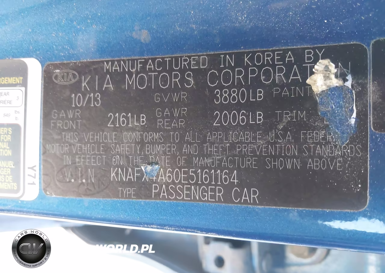 2014 Kia Forte Lx VIN:KNAFX4A60E5161164 - 9