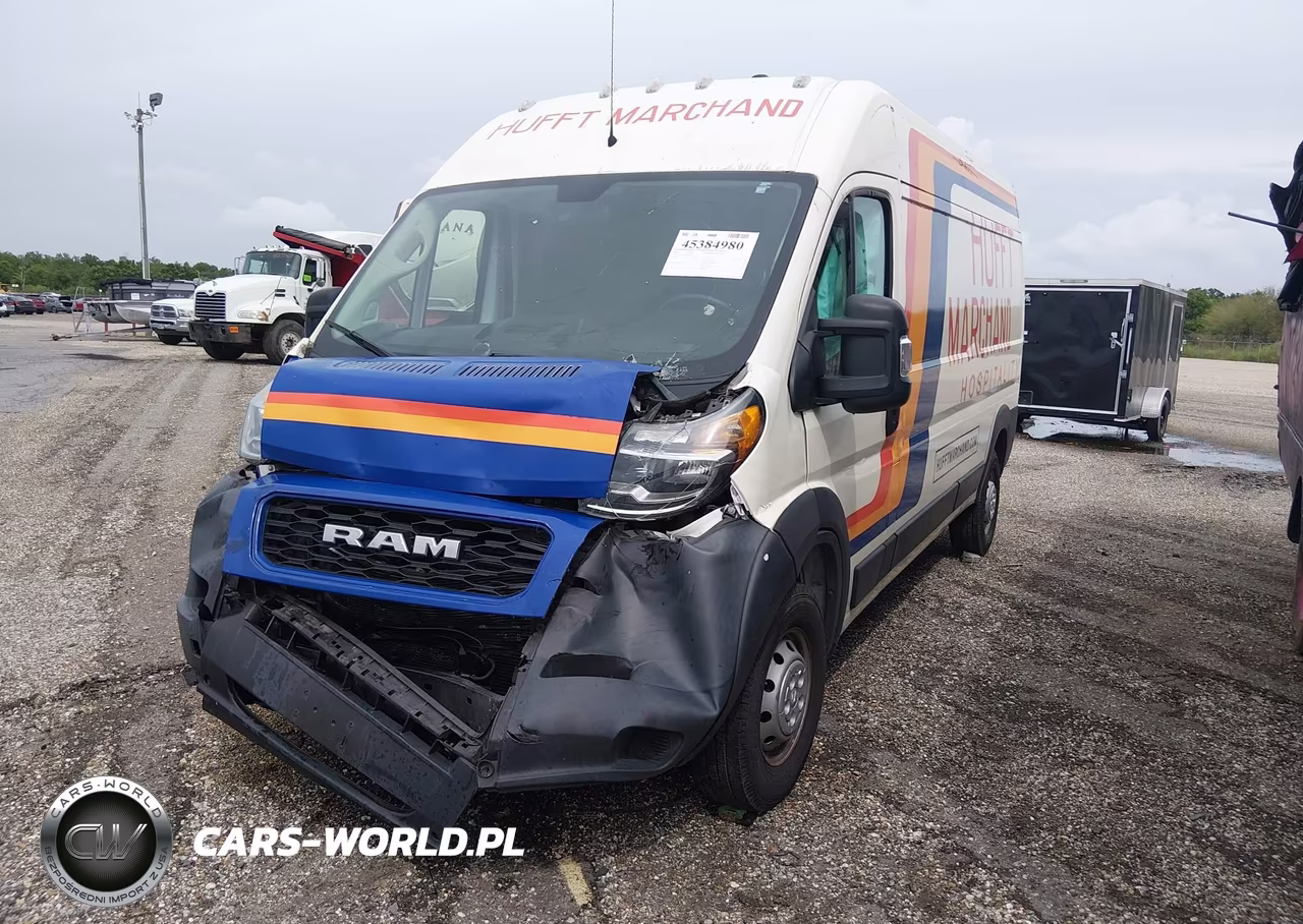 2021 Ram Promaster 2500 High Roof 159 Wb VIN:3C6LRVDG9ME555203 - 2