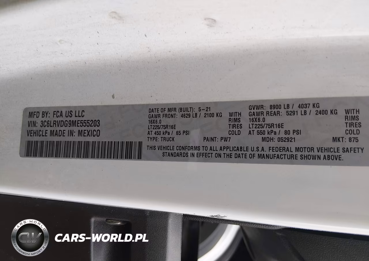 2021 Ram Promaster 2500 High Roof 159 Wb VIN:3C6LRVDG9ME555203 - 9