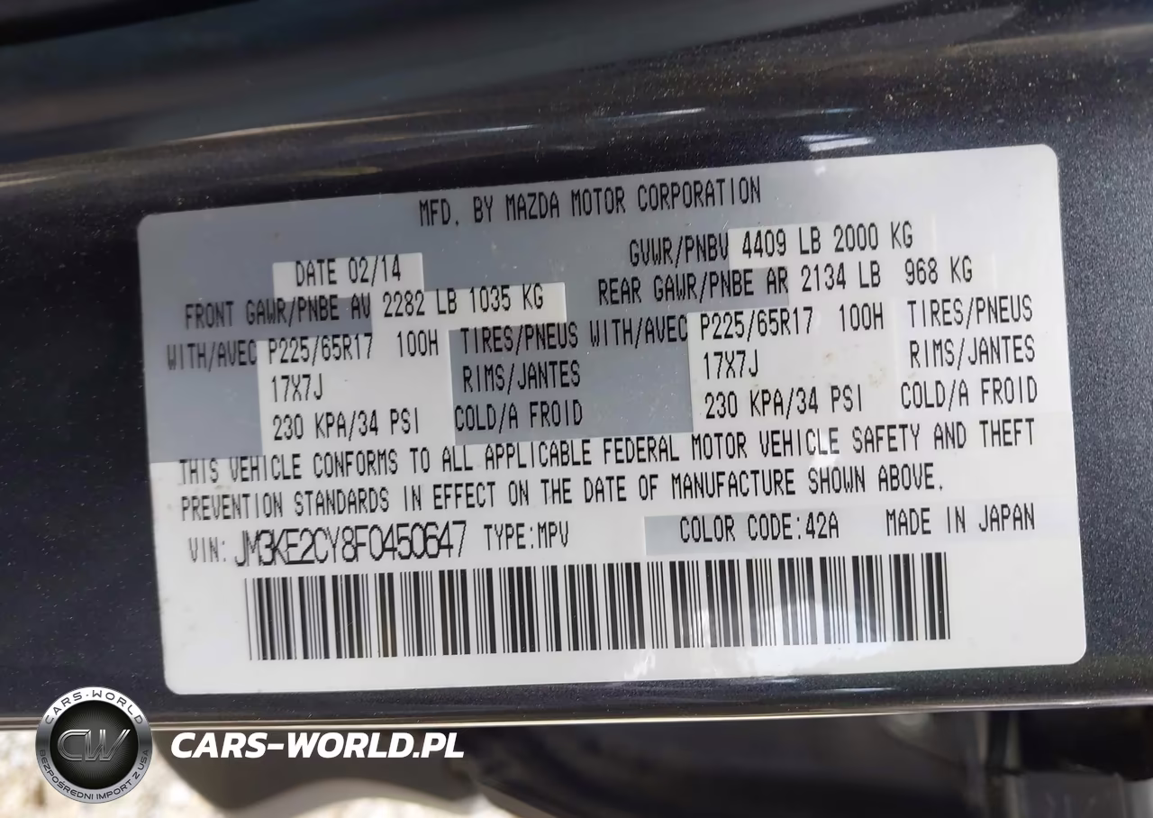 2015 Mazda Cx-5 Touring VIN:JM3KE2CY8F0450647 - 9