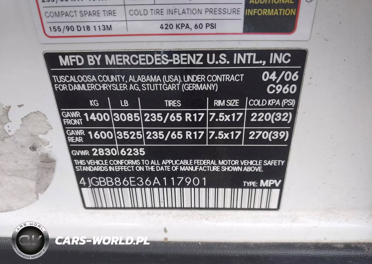 2006 Mercedes-Benz Ml 350 4Matic VIN:4JGBB86E36A117901 - 9