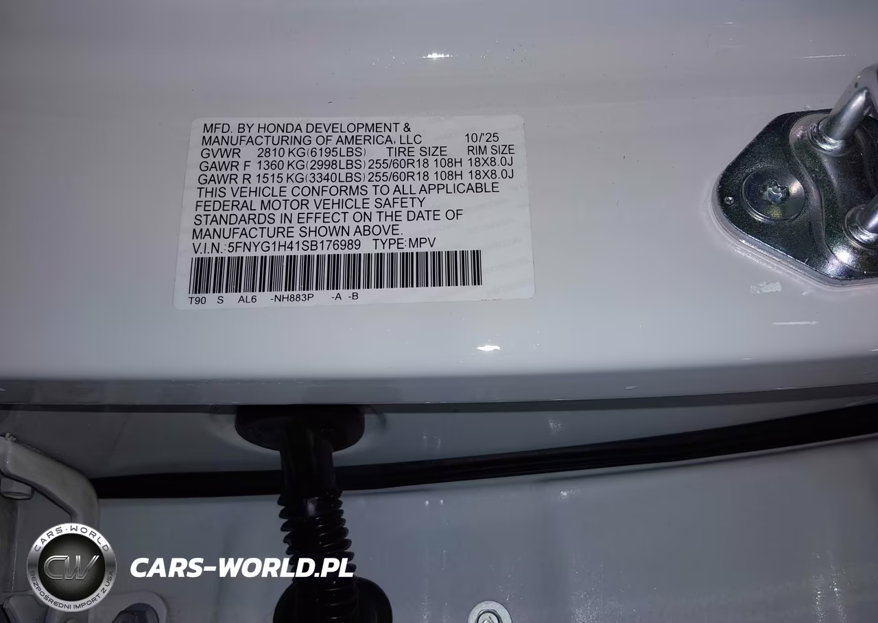 2025 Honda Pilot Ex-L VIN:5FNYG1H41SB176989 - 9
