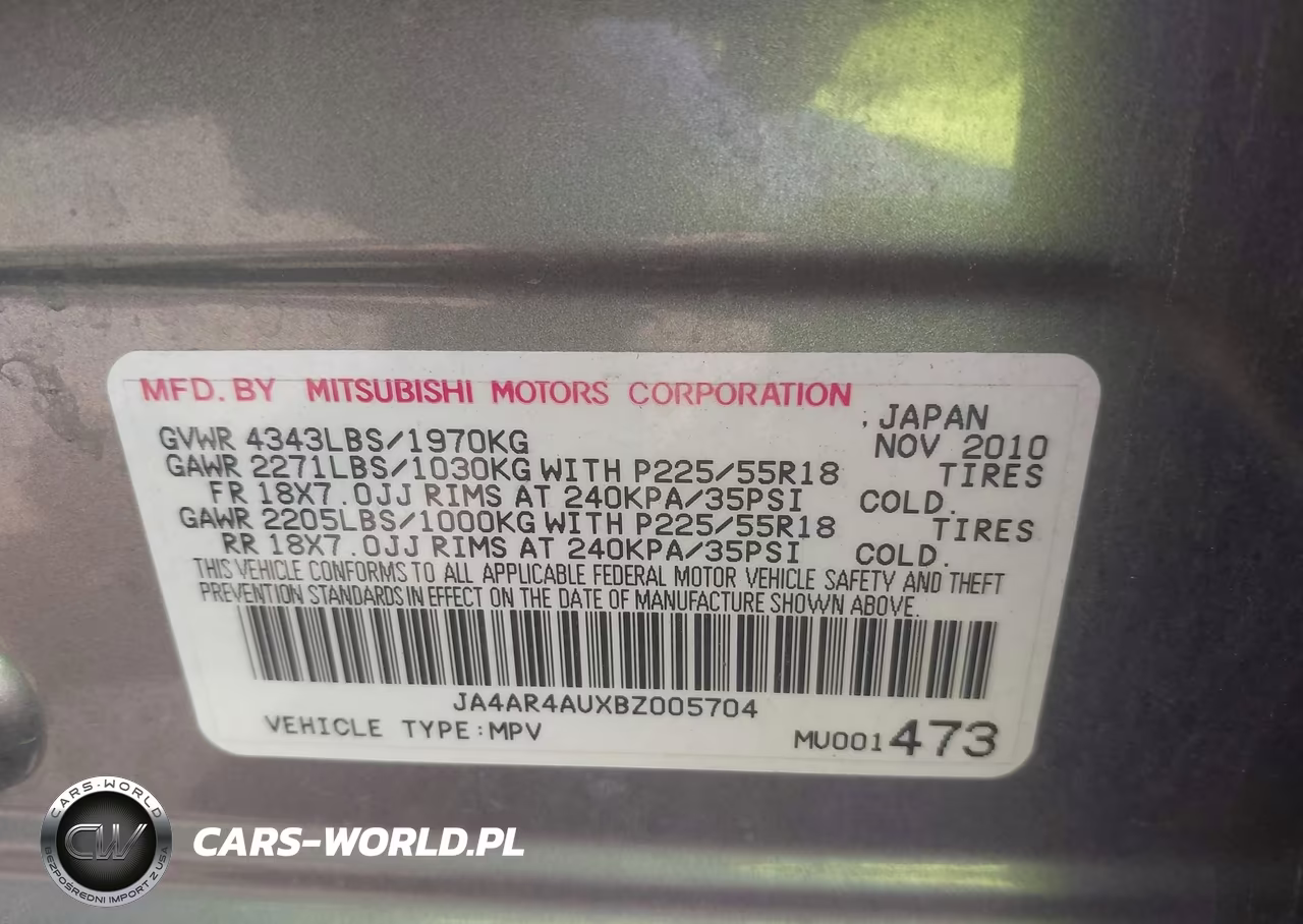 2011 Mitsubishi Outlander Sport Se VIN:JA4AR4AUXBZ005704 - 9