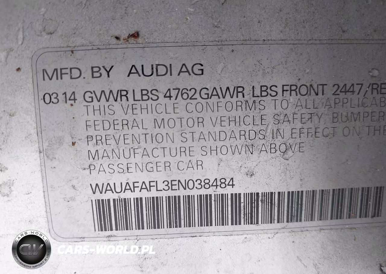 2014 Audi A4 2.0T Premium VIN:WAUAFAFL3EN038484 - 9
