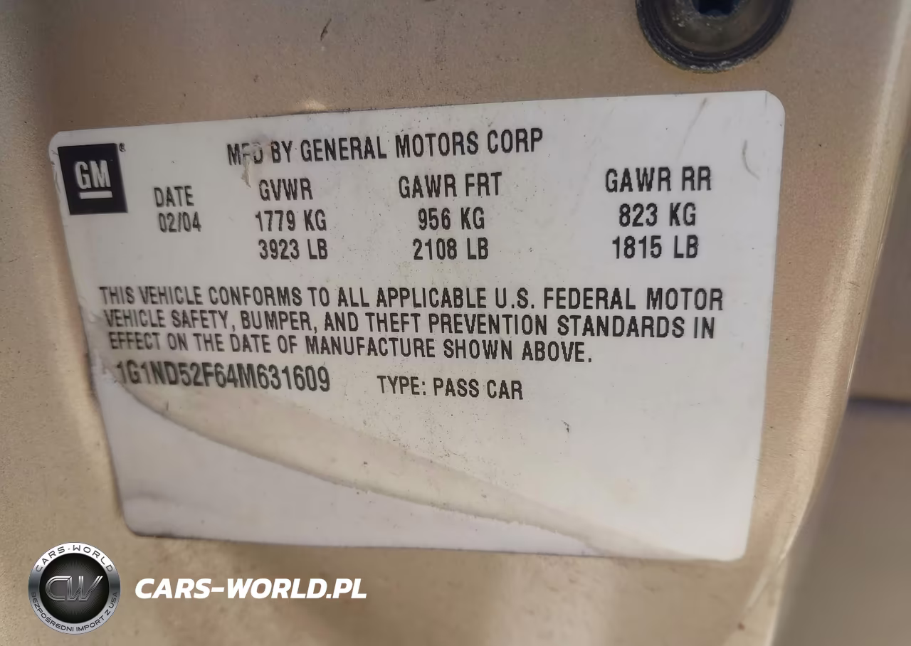 2004 Chevrolet Classic VIN:1G1ND52F64M631609 - 9