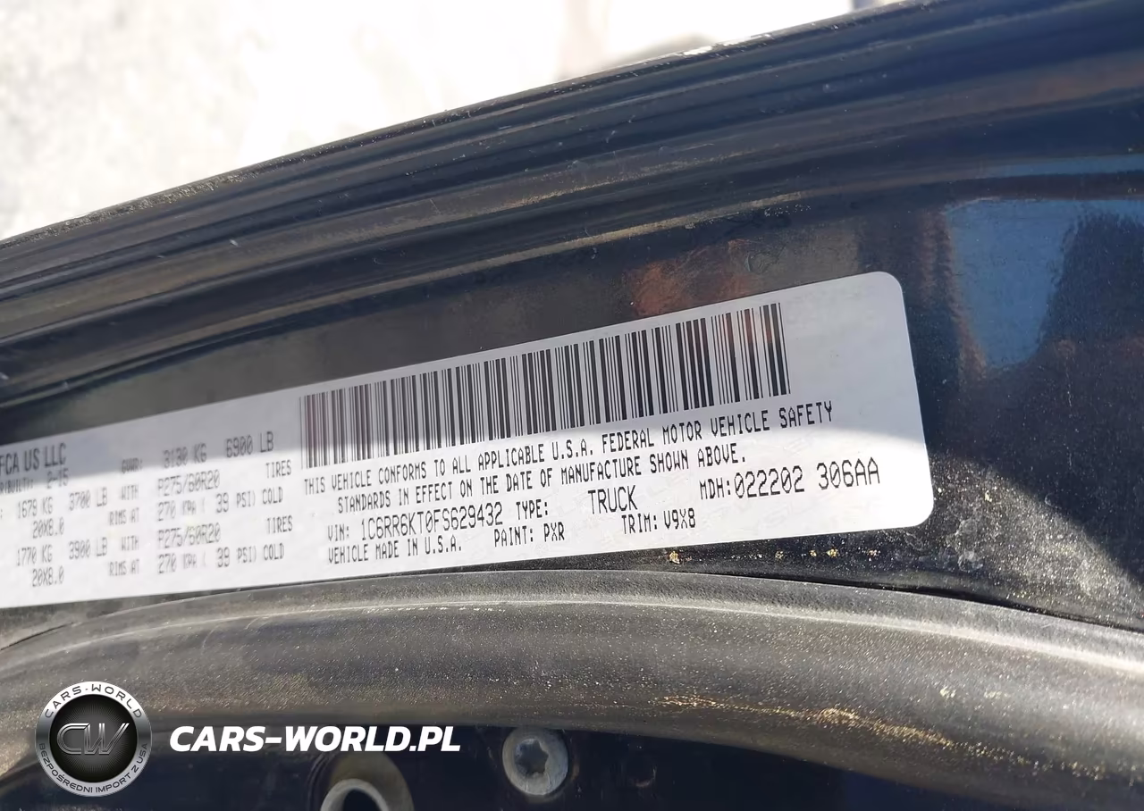 2015 Ram 1500 Express VIN:1C6RR6KT0FS629432 - 9