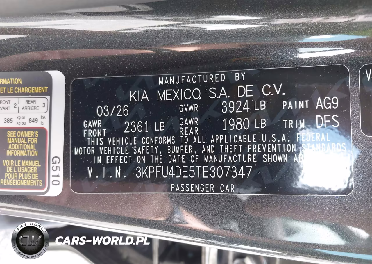 2026 Kia K4 Ex VIN:3KPFU4DE5TE307347 - 9