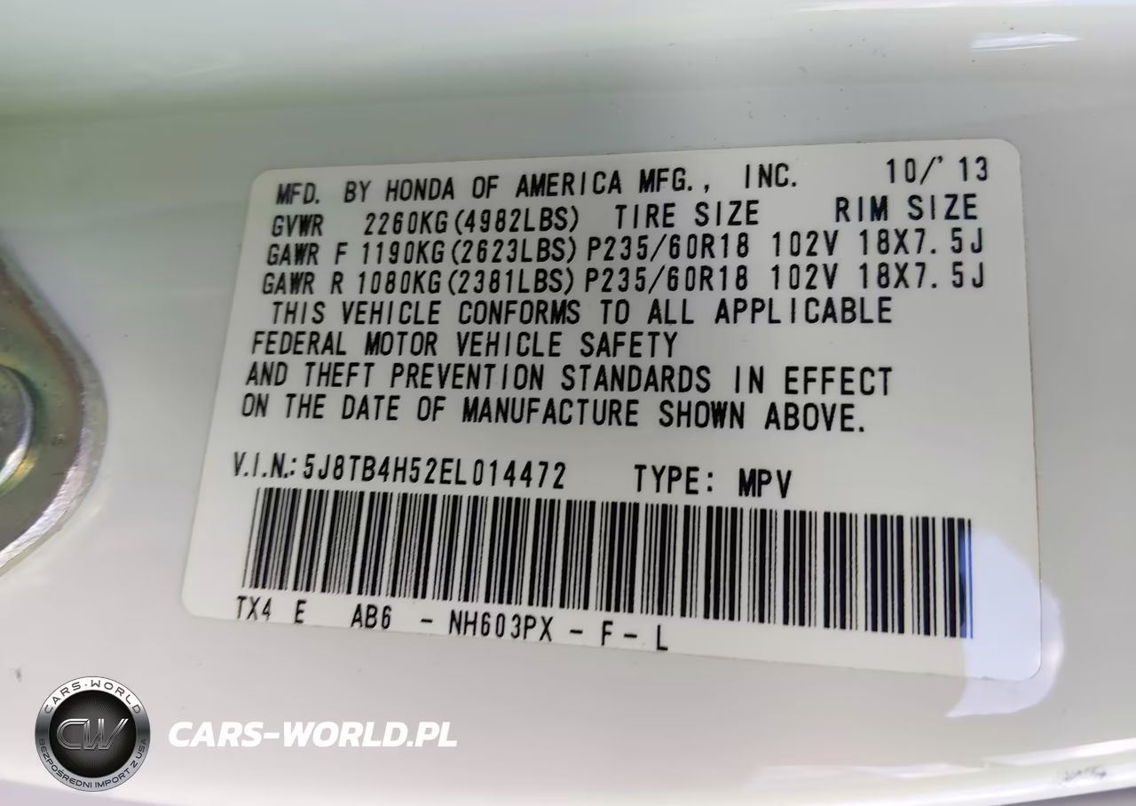 2014 Acura Rdx VIN:5J8TB4H52EL014472 - 9