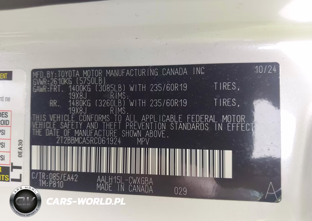 2024 Lexus Rx 350H Premium VIN:2T2BBMCA5RC061924 - 9
